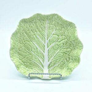 Williams Sonoma Bordallo Pinheiro Cabbage Leaf Salad Plate